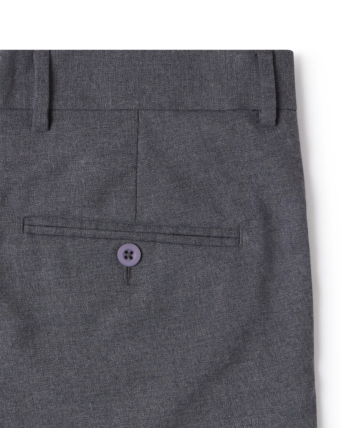 Virello Melange Stretch Dress Pants - Indigo Blue - Image 5