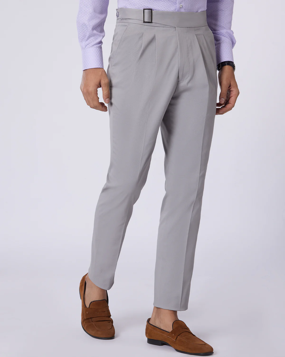 Virtuoso Neapolitan Chinos - Grey - Image 2