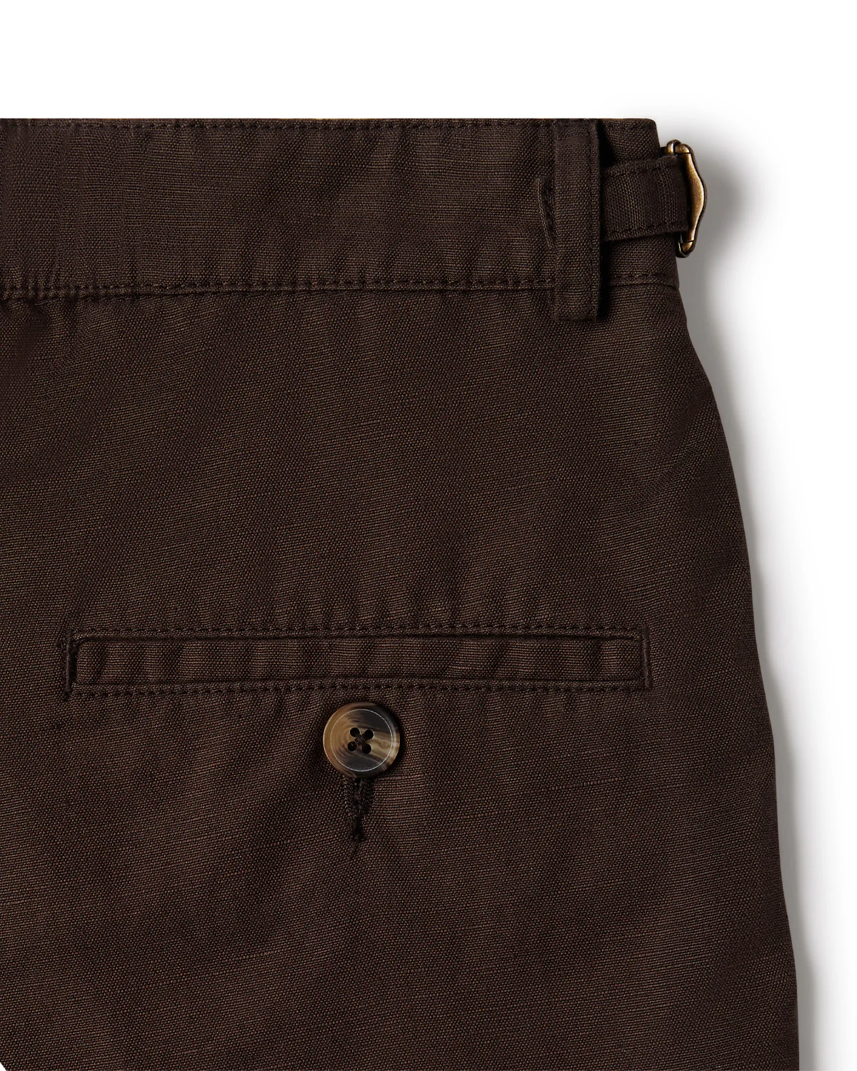 Weekender Cotton Linen Shorts - Brown - Image 7