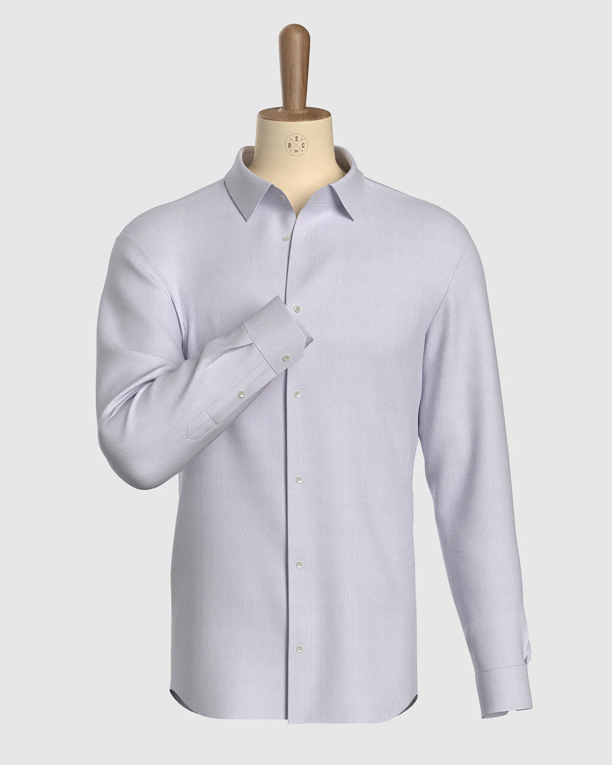 Westbourne Twill Pinstriped Shirt - Grey - Image 2