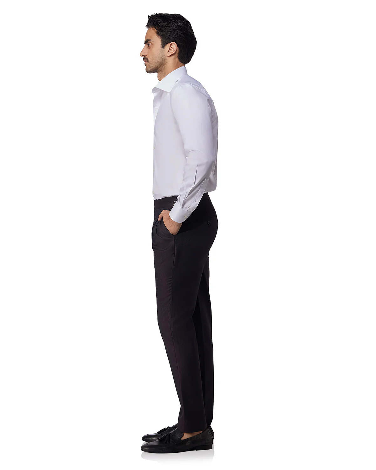 White Cotton Twill Shirt - Image 4