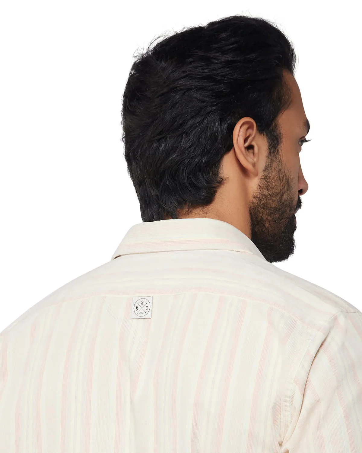 Yellow & Red Corduroy Striped Shirt - Image 6
