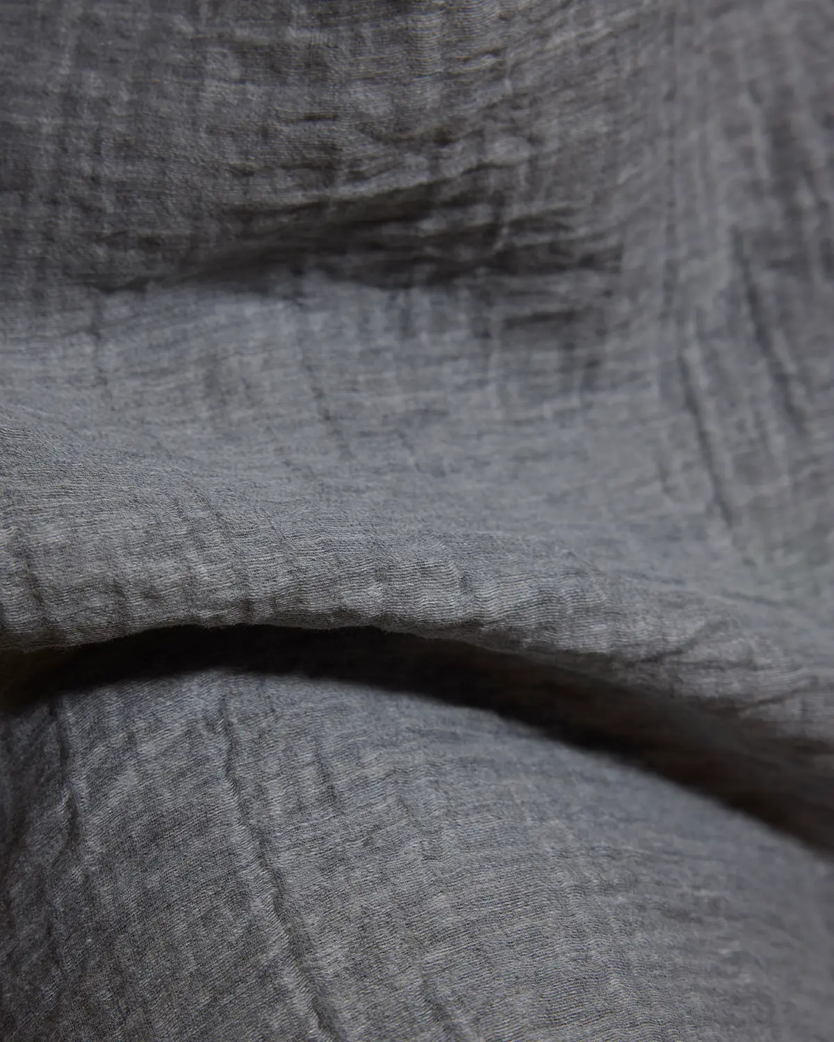 Light Grey Cooper Collar Double Cloth Shirt - Image 5