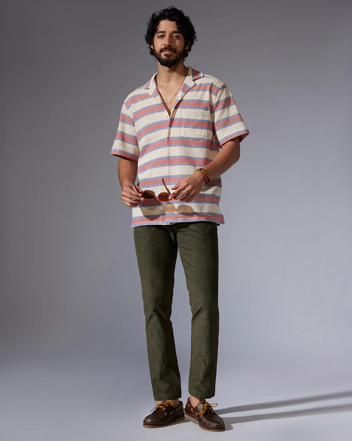 Regal Corduroy Stretch Chinos - Olive - Image 4